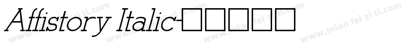 Affistory Italic字体转换